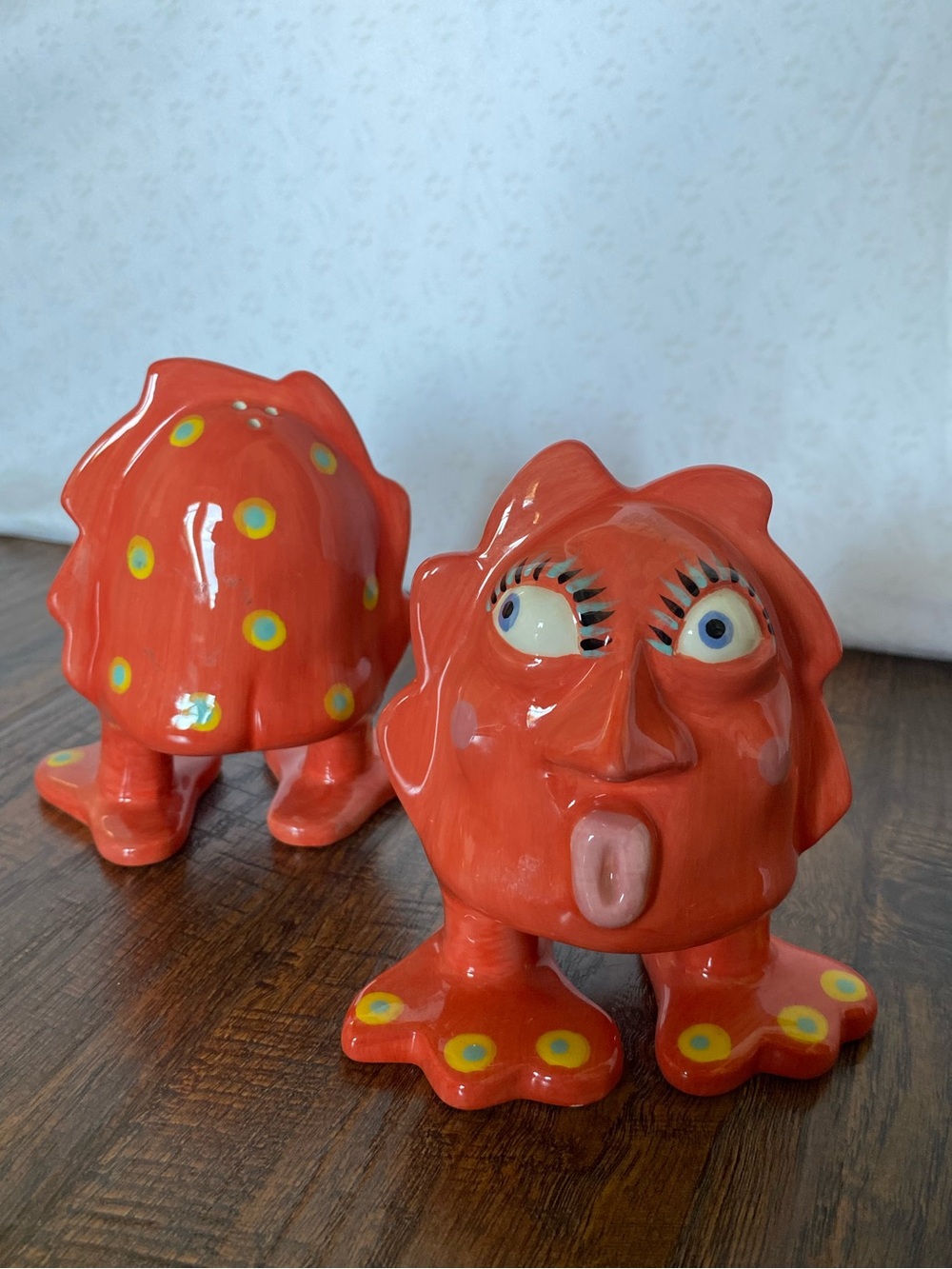 Vintage Handmade Quirky Salt and Pepper Shakers
